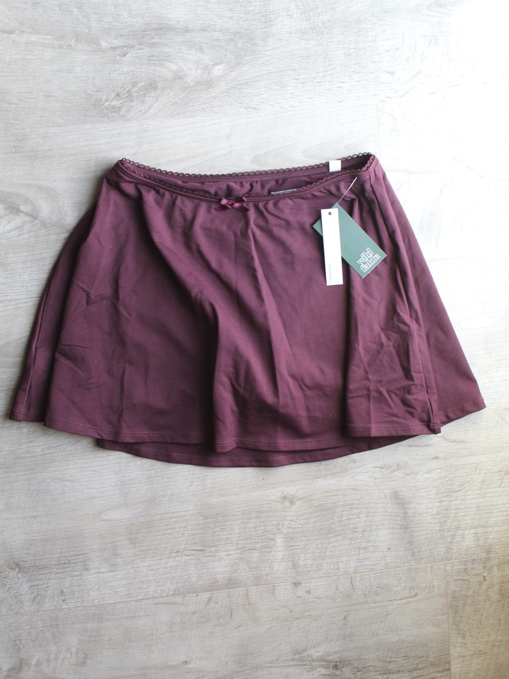 wild fable Plum Skirt with Elastic Waist
